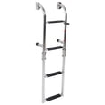 thumbnail image 2 of Boat Folding 4 Steps Ladder, Pontoon Removable Ladder Oval Steps 316 Stainless Steel Ergonomic  For Yachts, 2 of 8