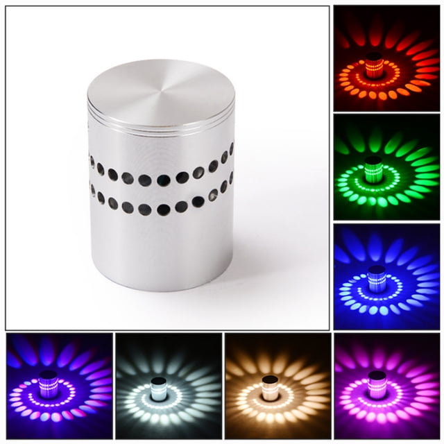 LED Aluminum Ceiling Aisle Porch Background KTV Spiral Light Effect Wall Lamp
