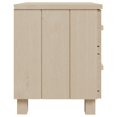 thumbnail image 2 of vidaXL Table de Chevet HAMAR Marron Miel 40x35x44.5cm Pin Massif, 2 of 4