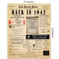 thumbnail image 4 of 82nd Birthday Party Decor Poster 82 Years Ago Back In 1942, 4 of 5