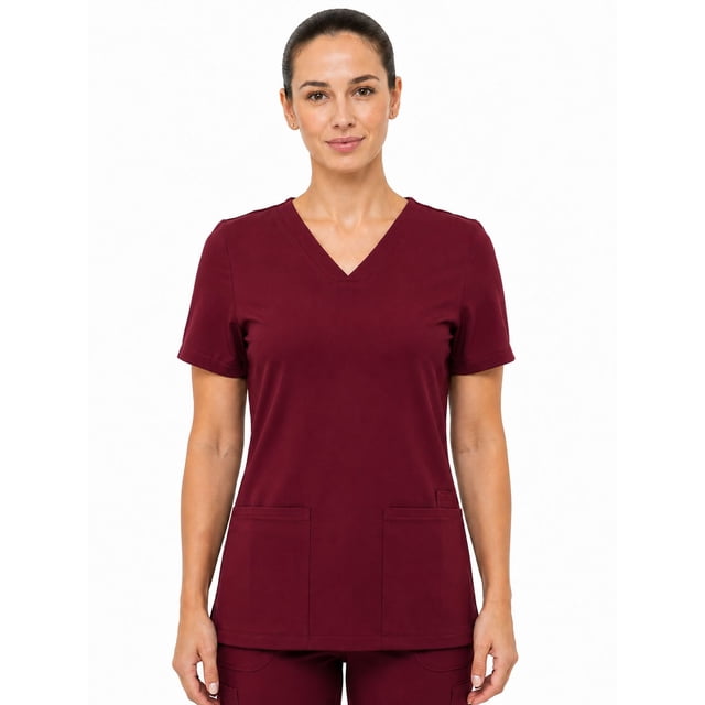 FLEX SCRUBS™ Ladies Scrubs V Neck Top