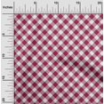 thumbnail image 2 of oneOone Polyester Spandex Magenta Fabric Gingham Check Dress Material Fabric Print Fabric By The Yard 56 Inch Wide, 2 of 4