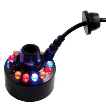 Machine à Brouillard d'Halloween avec 12 Couleurs LED - Fabricant de Brume Réglable pour Étang, Aquarium, Décoration de Fête Chaudron, Pénurie d'Eau Arrêt Automatique