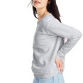 thumbnail image 2 of Hanes Womens ComfortSoft EcoSmart Crewneck Sweatshirt, L, Light Steel, 2 of 4