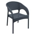 thumbnail image 2 of Compamia Panama 3 Piece Patio Conversation Set in Dark Gray, 2 of 3