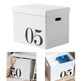 thumbnail image 4 of Cardboard Storage Box, Easy Carry Handles, Dustproof and Dampproof, Corrugated Paper Moving Box, for Dormitory Toy, 4 of 8