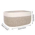 thumbnail image 2 of Woven Storage Baskets Oval Ellipse Tray Organizer For Kitchen Bathroom Office, 2 of 11