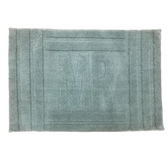 Home Decor Inc Naples Collection Microfiber Bathmat – 20" x 30" Light Blue, Soft and Absorbent Rug