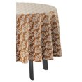 thumbnail image 3 of Vargottam Indoor/OutdoorRoundTablecloth 58 InchRoundTablecloth Waterproof PatioTableCloths,Spring/SummerTableCovers For Backyard CircularTable/Bbqs/Picnic -Light Brown, 3 of 8