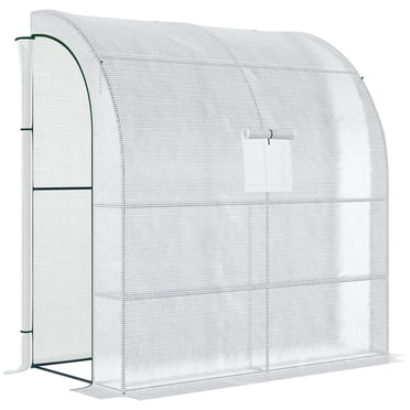 Outsunny 7' x 3' x 7' Walk-In Greenhouse, Plant Gardening Green House