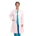 thumbnail image 1 of Elegant White Lab Coat for with Notched Lapel and Slant Pockets - Classic Clinical Jacket for Daily and Lab Environments, 1 of 4