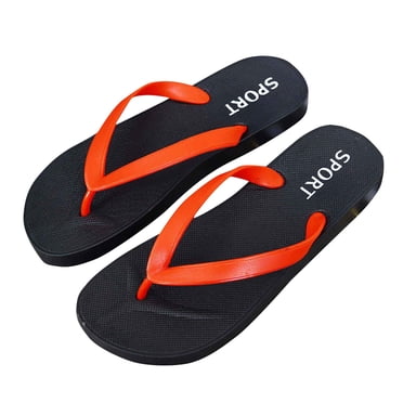 VOAVEKE Sandales pour Femmes Confortables, Sandales d'Été pour Femmes 2025, Sandales de Plage Plates d'Été de Mode Décontractée pour Femmes pour la Salle de Bain, le Bain et l'Extérieur Rouge 9