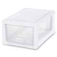 thumbnail image 3 of Sterilite Modular Stacking Storage Drawer Container Closet (6 Pack), 3 of 12