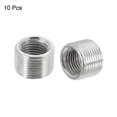 thumbnail image 3 of Unique Bargains M14 Mâle à M10 Femelle Adaptateur 10mm Long Manchon Réducteur Filetage Réducteur Écrou Insert 10 Pack, 3 of 5