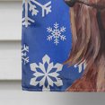 thumbnail image 4 of Carolines Treasures SC9594CHF Irish Setter Bleu Flocon de Neige Hiver Drapeau Toile Maison Taille, 4 of 4