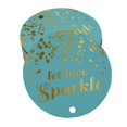 thumbnail image 1 of Inkdotpot Real Gold Foil Let Love Sparkle Wedding Tags Favor Hang Paper Tags 50 Pieces, 1 of 6