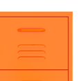 thumbnail image 5 of vidaXL Drawer Cabinet Orange 80x35x101.5 cm Steel, 5 of 5