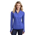 thumbnail image 1 of Sport-Tek Ladies Sport-Wick Stretch Reflective Heather 1/2-Zip Pullover. LST855, 1 of 1