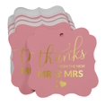 thumbnail image 3 of Inkdotpot Real Gold Foil Bracket Shape Paper Hang Tags Thanks From The New Wedding Favor Tags Pack Of 100, 3 of 7