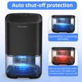 thumbnail image 4 of Compact Home Dehumidifier with 7-Colour Light, 800ml Tank & Auto Shut-Off, 4 of 5