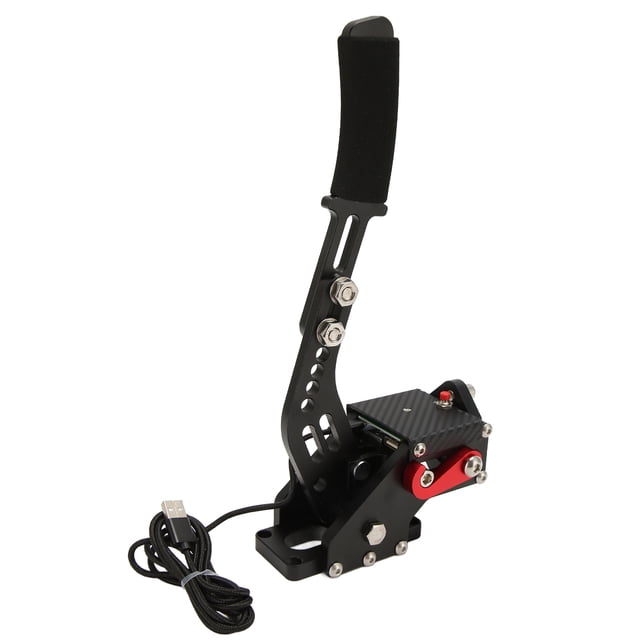 64 Bit USB Handbrake, Racing PC Racing Game USB Handbrake, with Hall Sensor, Sim Racing Game Hand Brake for G27 G25 G29 G920 T500, Thrustmaster T300RS T300