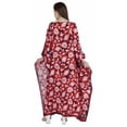 thumbnail image 3 of Moomaya Caftan à Encolure Bateau en Rayonne, par-Dessus Imprimé, Kaftan à Épaules Dénudées, Robe Maxi, 3 of 6