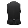 thumbnail image 2 of Mens Basic Business Waist Coat Casual Sleeveless Work Blazer Formal Suit Vest for Prom Wedding, 2 of 7