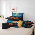 thumbnail image 5 of YST Cartoon Camper Comforter Set Bed in a Bag, Colorful Camping Car Theme, Polyester, Queen Size (7 Count), 5 of 5