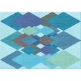 thumbnail image 1 of Ahgly Company Machine Washable Indoor Rectangle Transitional Blue Ivy Blue Area Rugs, 6' x 9', 1 of 7