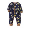 thumbnail image 1 of TZEWGL Long Sleeve Print Bodysuit For Newborn Playsuit For Kid Summer Holiday size 3-6M, 1 of 2