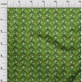 thumbnail image 2 of oneOone Cotton Poplin Forest Green Fabric Chevron Geometric Sewing Material Print Fabric By The Yard 42 Inch Wide, 2 of 4