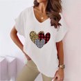 thumbnail image 1 of LSLJS Women V-neck Print T- Mode Confortable Cadeaux Blouses Tops, pour Femmes for Women, 1 of 5