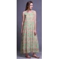 thumbnail image 2 of Bimba Robe de Nuit en Rayonne pour Femmes Maxi Imprimée Tenue de Sommeil Robe de Nuit-TP, 2 of 5
