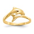 thumbnail image 1 of 14K Yellow Gold Dolphin Ring, 1 of 2