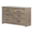 thumbnail image 2 of Commode 6 tiroirs pour Adulte, fini Chêne vieilli, collection Tassio de Meubles South Shore, 2 of 11