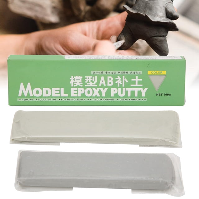 Pâte à Modeler à Séchage Rapide Modèle Époxy Pâte à Modeler Accessoire de Loisir Réparation de Modèle AB Époxy Pâte à Modeler à Séchage Rapide 100g Remplir le Sol Modélisation Accessoire d'Artisanat 100g Remplir le Sol Gris