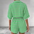 thumbnail image 4 of Wesltd Women Rompers Summer Loose Lapel Short Jumpsuit Casual Beach Outfits Vacation Clothes, 4 of 4