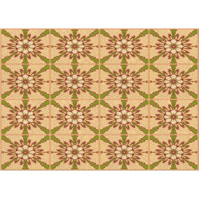 Ahgly Company Machine Washable Indoor Rectangle Transitional Chrome Gold Yellow Area Rugs, 5' x 8'