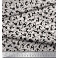 thumbnail image 2 of Soimoi Rayon Fabric Stripe & Cat Animal Print Fabric by Yard 56 Inch Wide, 2 of 3