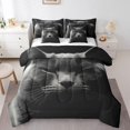 thumbnail image 1 of YST Ensemble Douillette Chat Drôle 7 Pcs, Cadeaux Chat Noir pour Enfants, Format Grand Lit, 1 of 5