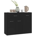 thumbnail image 2 of vidaXL Sideboard Black 88x30x70 cm Engineered Wood, 2 of 5