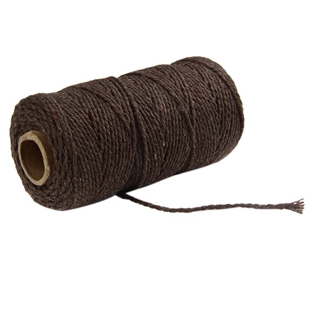 XZNGL Winter Blanket Blanket With Sleeves 100M Long/100Yard Pure Cotton Twisted Cord Rope Crafts Macrame Artisan String