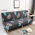 thumbnail image 2 of 2024 Armless Futon Sofa Bed Cover  Stretch Sofa Couch Slipcovers Without Armrests  Printed Furniture Protector Cover  9 Colors, 2 of 13