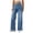 Light Blue, variant on LUOGENLI Female Casual Pants Pull on Wide Leg Jeans for Women High Waisted Stretchy Baggy Trendy Straight Leg Jeans Denim Pants Women Business Casual Pants 44X32 Blue XL