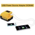 thumbnail image 5 of Dcb090 Usb Adapter Replacement For All Dewalt 10.8v/14.4v/18v Li-ion Batteries Usb Charger Power Insert For Dewalt Xr Max Dcb200 Dcb201 Dcb180 Dcb120, 5 of 5
