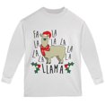 thumbnail image 1 of Christmas Fa La Llama Youth Long Sleeve T Shirt, 1 of 1