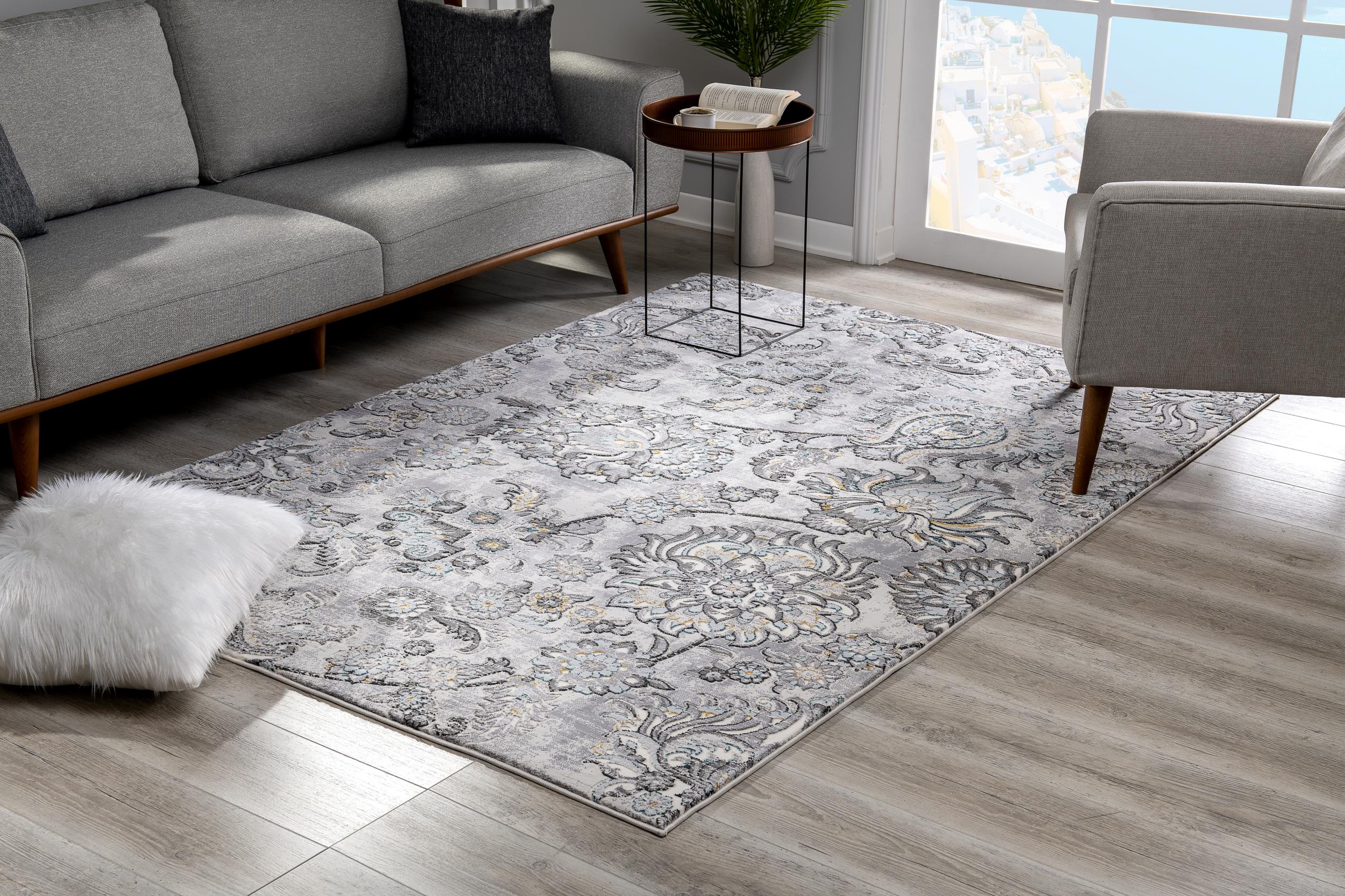 Rug Branch Oasis Collection Tapis floral moderne