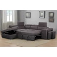 thumbnail image 1 of Positano - Modern Sofa Bed Sectional With Adjustable Headrests, Stools (Left Hand Facing), 1 of 5