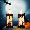 thumbnail image 3 of Electric Candle Battery Operated Glowing Power Saving Horror Waterproof Festival Props Safe Halloween Ornament Ghost Hand Skeleton Castle LED Candle Party Supplies, 3 of 8