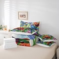 thumbnail image 4 of Floral Hummingbird Comforter Set Queen,Rustic Farmhouse Flowers Bedding Set 7 Piece Bed In A Bag,Country Garden Style Irises Bed Set With Comforter,Sheets Pillow Case And Covers, 4 of 5